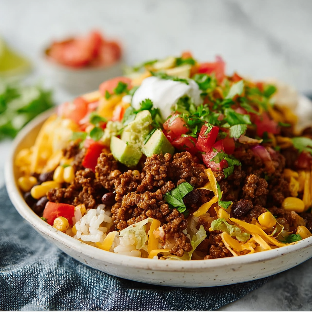 Ground Beef Taco Meal Prep Bowls